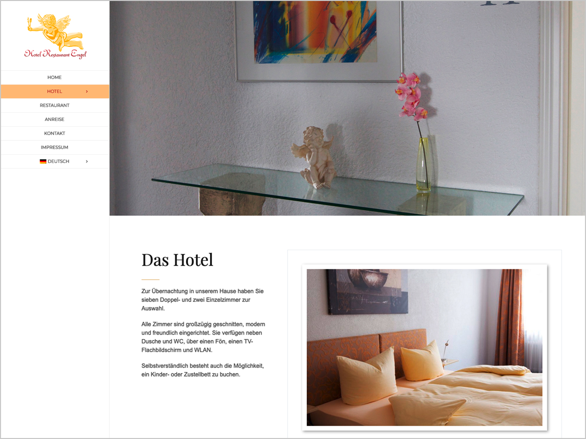 Webdesign | Hotel Restaurant Engel in Pfaffenweiler