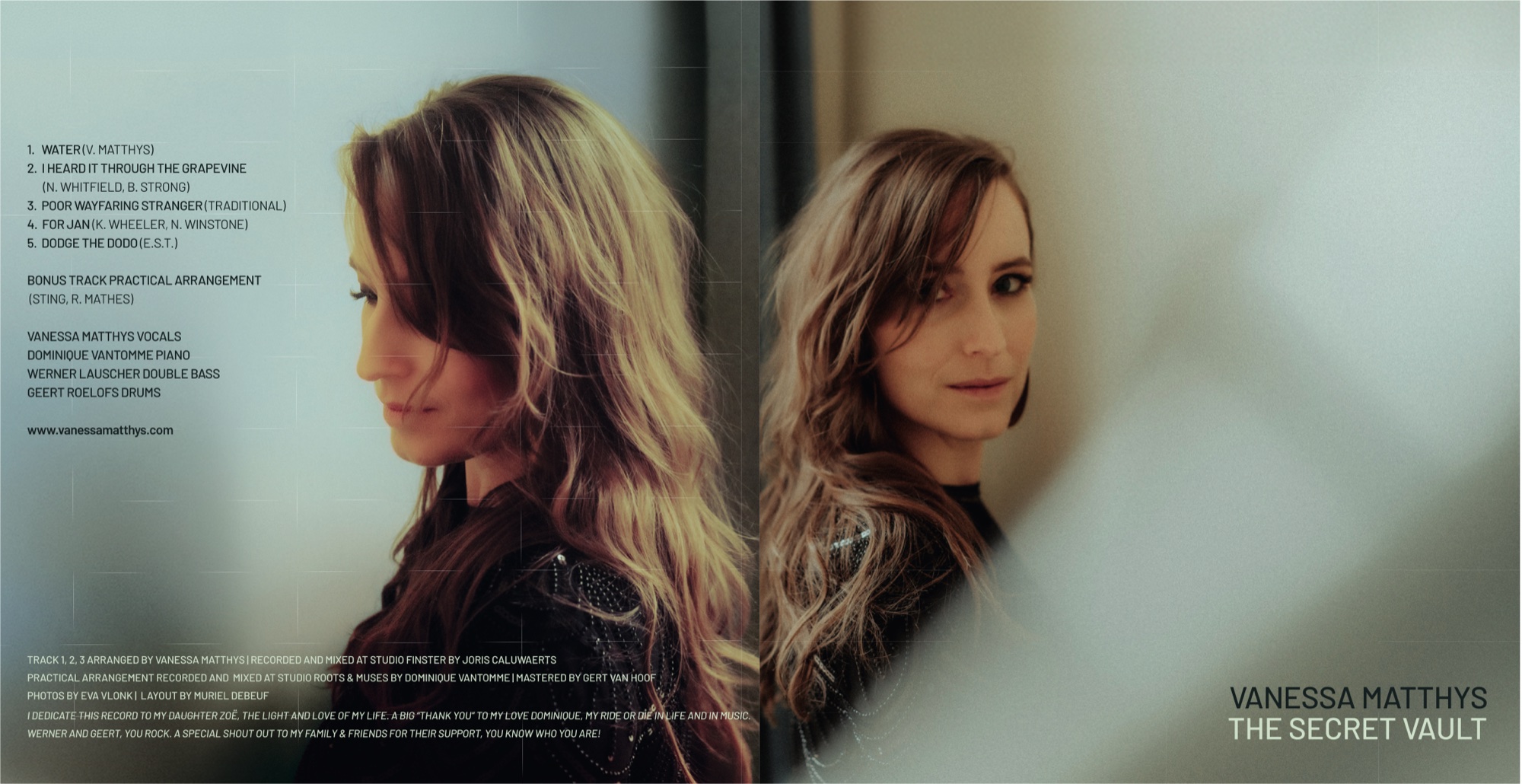 Vanessa Matthys – CD-Booklet CD-Booklet „The Secret Vault“ von Vanessa Matthys mit Tracklist und Credits